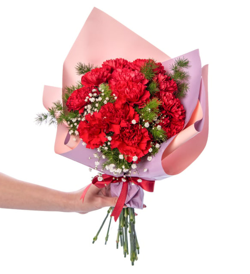 Romantik Beyaz Papatyalar Çiçek Buketi