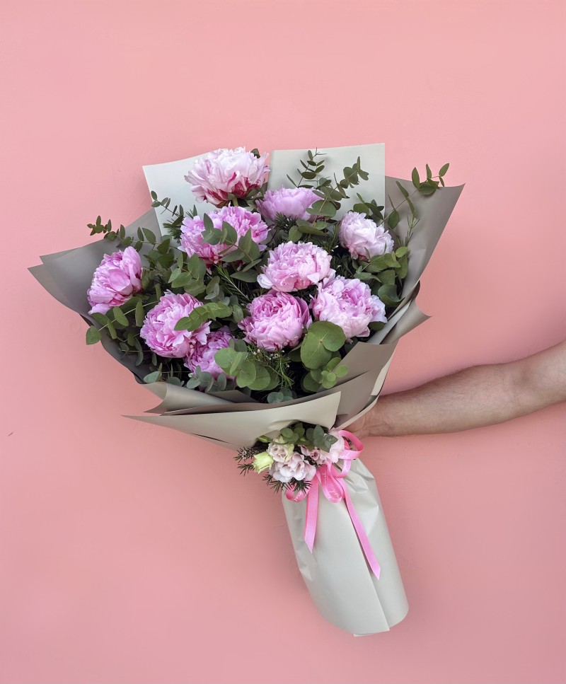 Pembe Şakayık Buketi